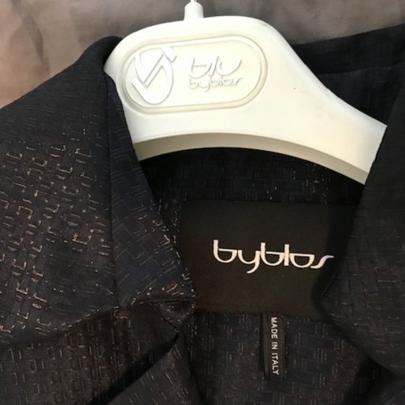 Byblos| Navy Women’s Trench Coat ~ size 8 - Picture 3 of 15